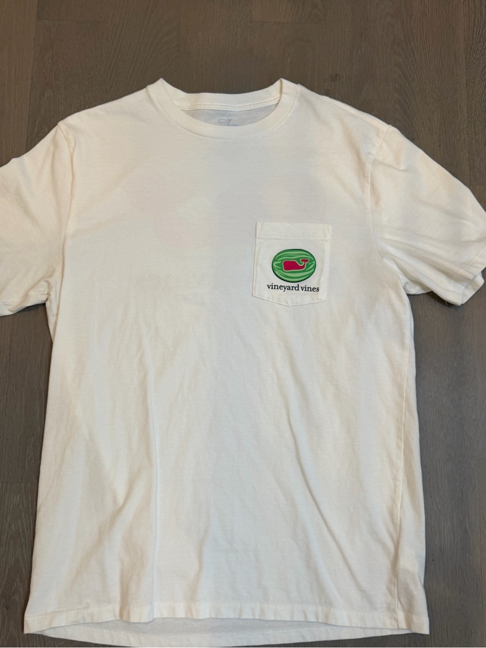 Vineyard Vines White Pocket Logo T-Shirt, Men's, M,like new